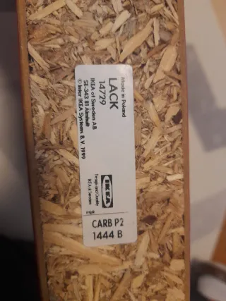 Estantería Ikea Lack Roja Brillante 110x26