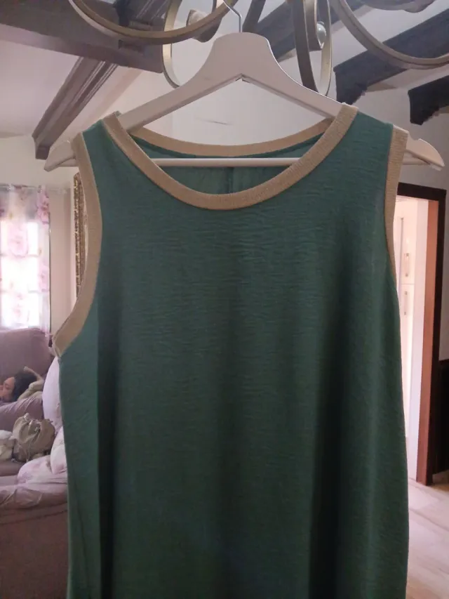 Abito lungo verde acqua taglia unica