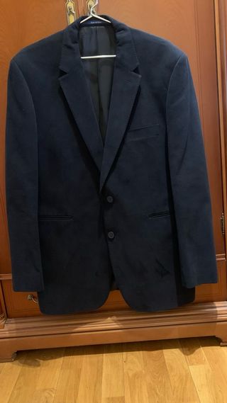 Americana de caballero azul