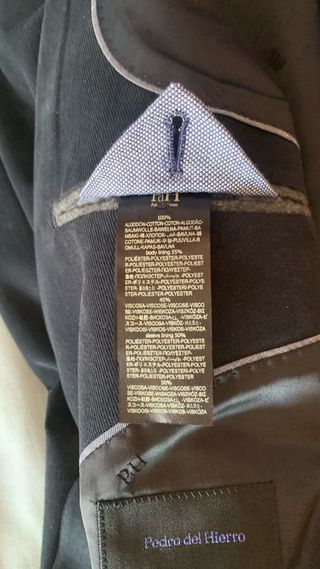 Americana de caballero azul