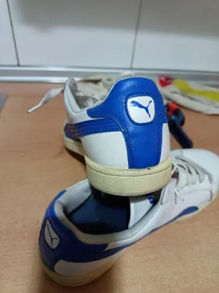 Zapatillas Puma Hombre Blancas y Azules