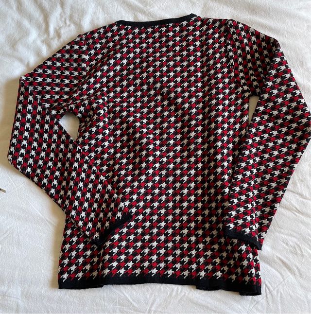 Maglia Fabiola fantasia pied-de-poule