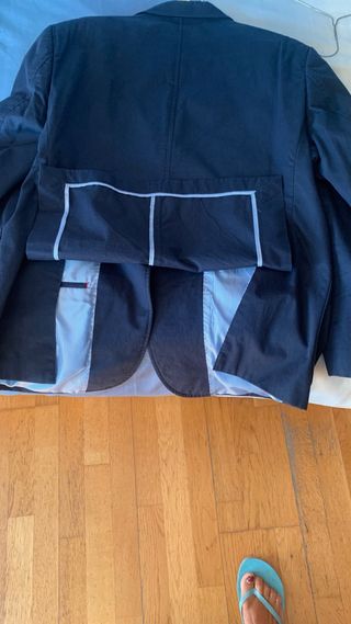 Americana de caballero azul