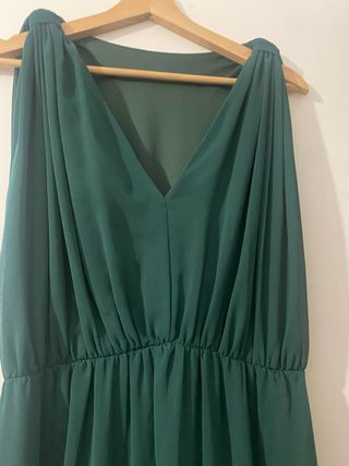Vestido de fiesta verde