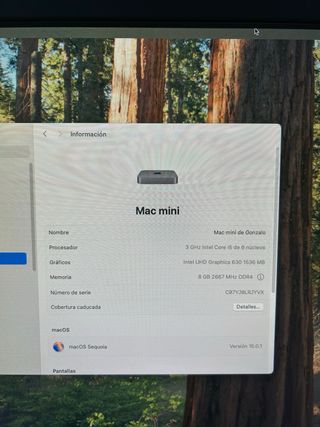 Mac mini (2018) Intel Core i5 8GB RAM