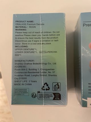 Oralhoe Premium Denture (Upper & Lower)