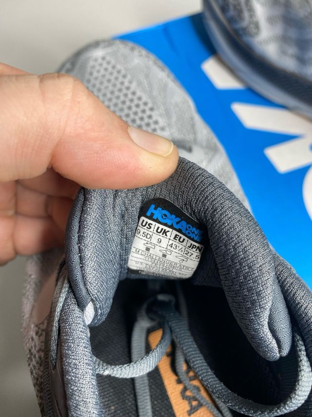 Hoka grigio da uomo taglia 43