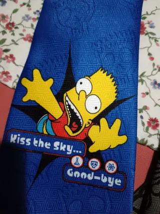 2 Corbatas Simpsons Bart y Homer
