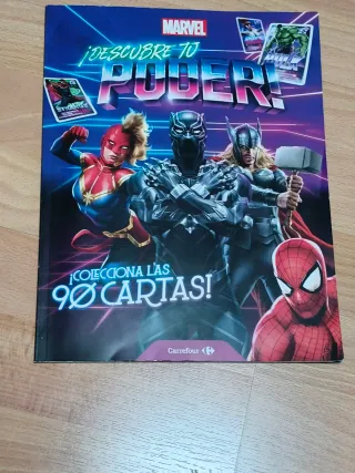 Álbum Cromos Marvel Carrefour ¡Descubre Tu Poder!