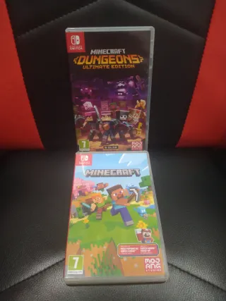 Lote Minecraft Dungeons y Minecraft Switch