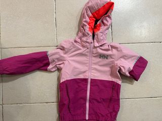 Chubasquero Helly Hansen niña rosa/morado