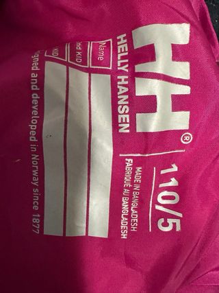 Chubasquero Helly Hansen niña rosa/morado