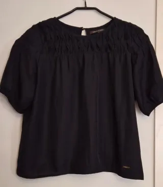 Blusa Negra Mentha y Chocolate