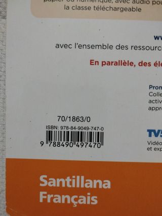 Parcours pour le collège 4. B1
ISBN 9788490497470