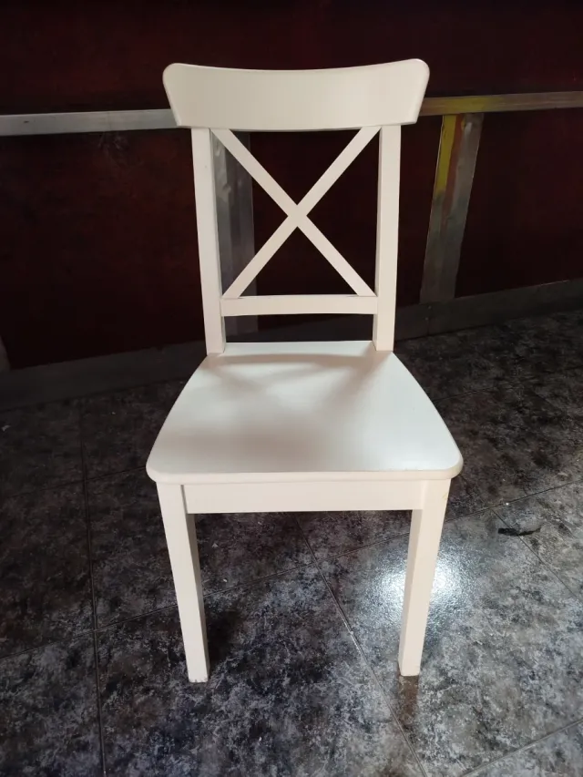 Sillas Ikea Madera Blancas (4 unidades)