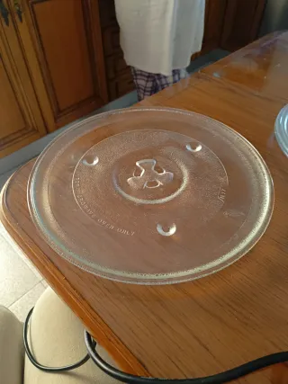 Plato giratorio para microondas de cristal