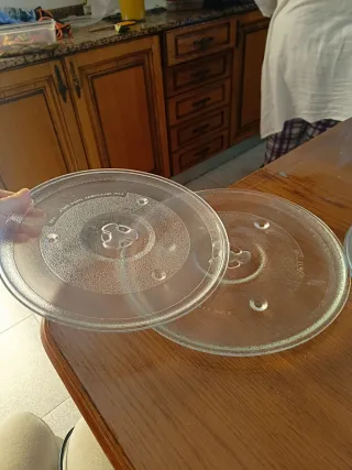 Plato giratorio para microondas de cristal