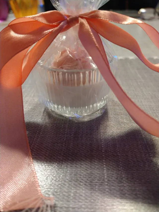 Candela profumata rosa