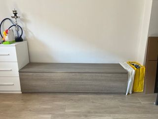 Mobile soggiorno moderno avorio/rovere scuro