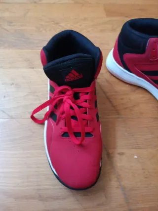 Zapatillas Adidas Baloncesto Rojas Talla...