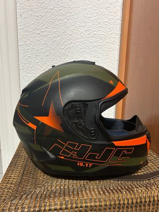 Casco HJC Militar Naranja