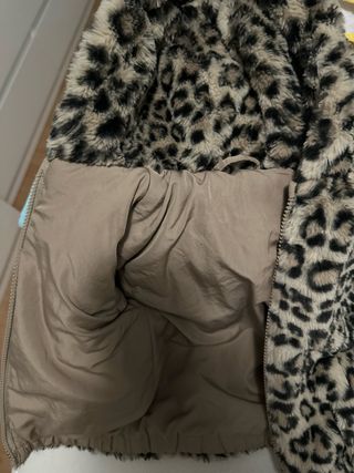Abrigo niña peluche leopardo Zara 2 años 