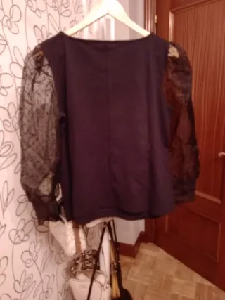 Camiseta Anabel Lee manga transparente