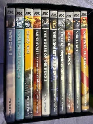 Lote Juegos PC: StarCraft, Torrente, Crazy Taxi, F