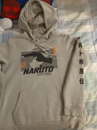 Sudadera Naruto Shippuden Talla XS Gris/verdoso 