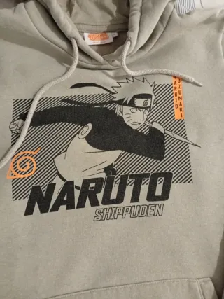 Sudadera Naruto Shippuden Talla XS Gris/verdoso 