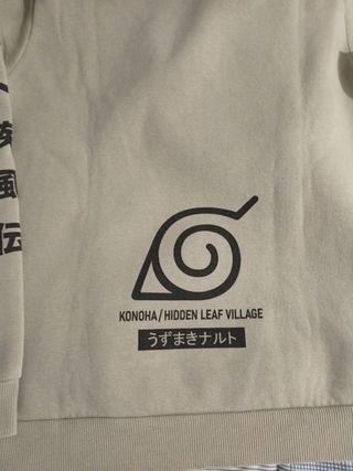 Sudadera Naruto Shippuden Talla XS Gris/verdoso 