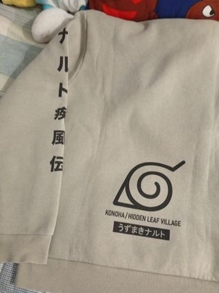 Sudadera Naruto Shippuden Talla XS Gris/verdoso 