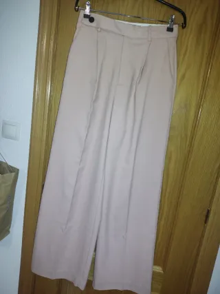 Pantalón Wide Leg Rosa empolvado