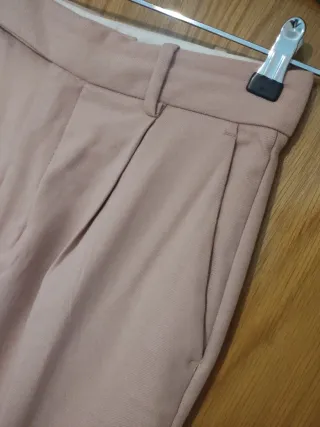 Pantalón Wide Leg Rosa empolvado