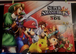 Póster Super Smash Bros Wii U 3DS Nintendo