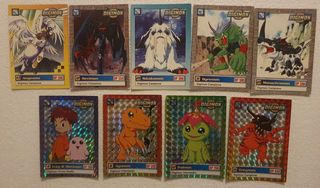 27 carte Digimon vintage miste