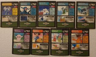 27 carte Digimon vintage miste