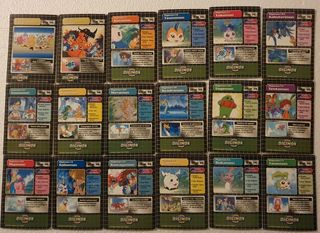 27 carte Digimon vintage miste
