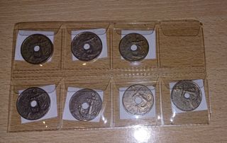 Lote 7 monedas 50 céntimos España