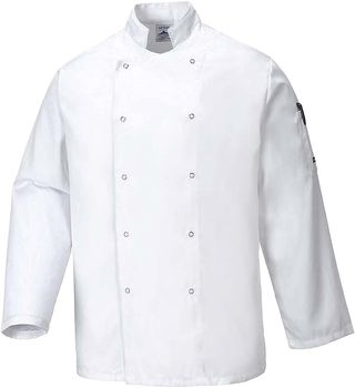 ✨ - Portwest C833WHRL Giacca da Chef Suffolk, Bian