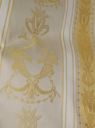Tessuto damascato oro 700x140cm