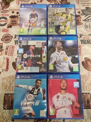 6 Juegos FIFA PS4: 16, 17, 18, 19, 20, 21