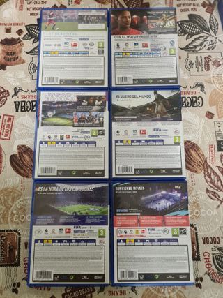 6 Juegos FIFA PS4: 16, 17, 18, 19, 20, 21