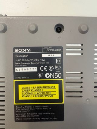 Consola Sony PlayStation 1 PS1 Gris