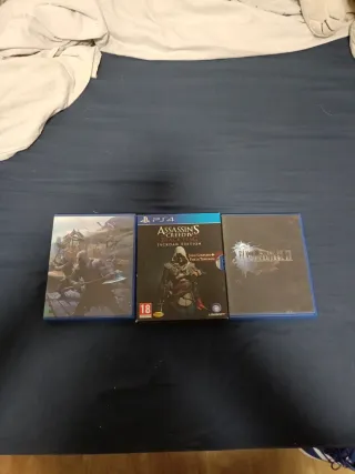 PS4 Slim Sony Negra con más cosas