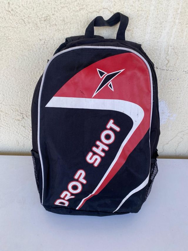 Mochila Padel Drop Shot Negra Roja