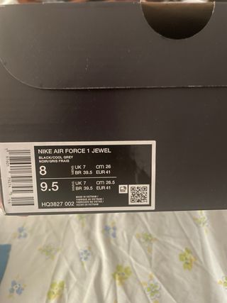 Nike Air Force 1 Negras Talla 41