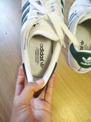 Zapatillas Adidas Blancas y Verdes