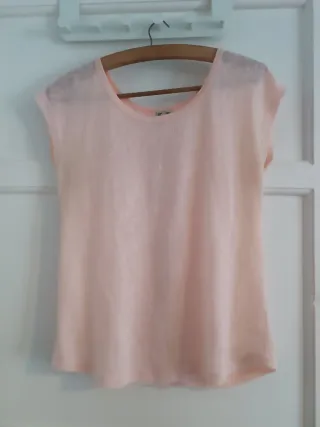 Blusa sin mangas rosa