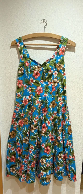 Vestido Banned Vintage Estampado Floral Talla L